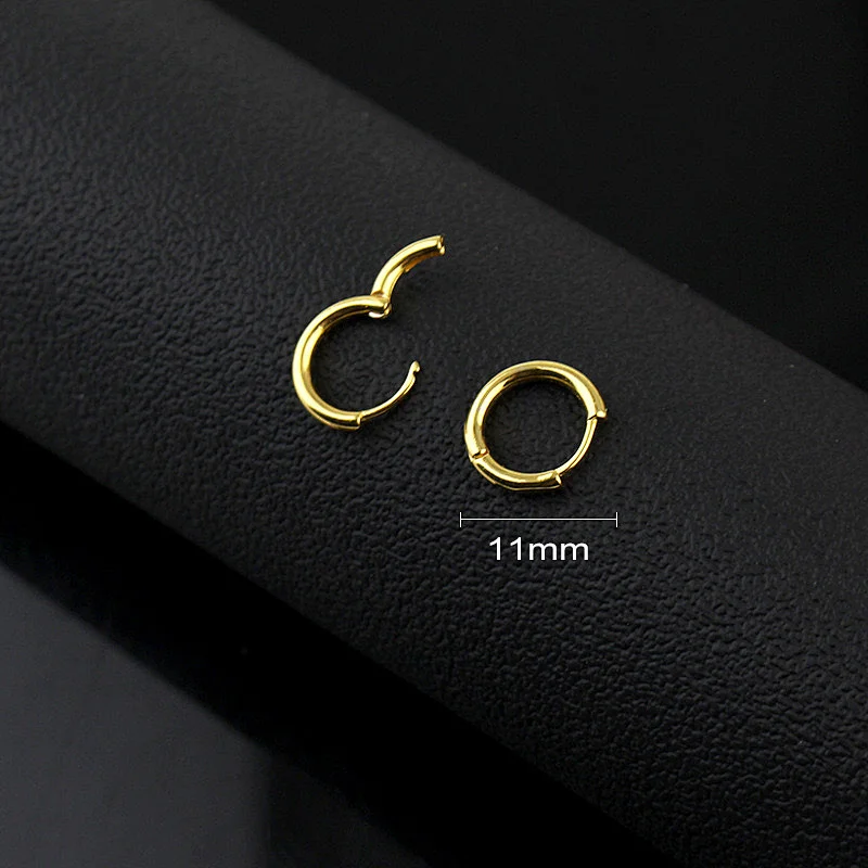 Fashion Stainless Steel Hollow Pentagram Earrings
