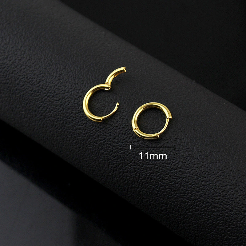 Fashion Stainless Steel Hollow Pentagram Earrings