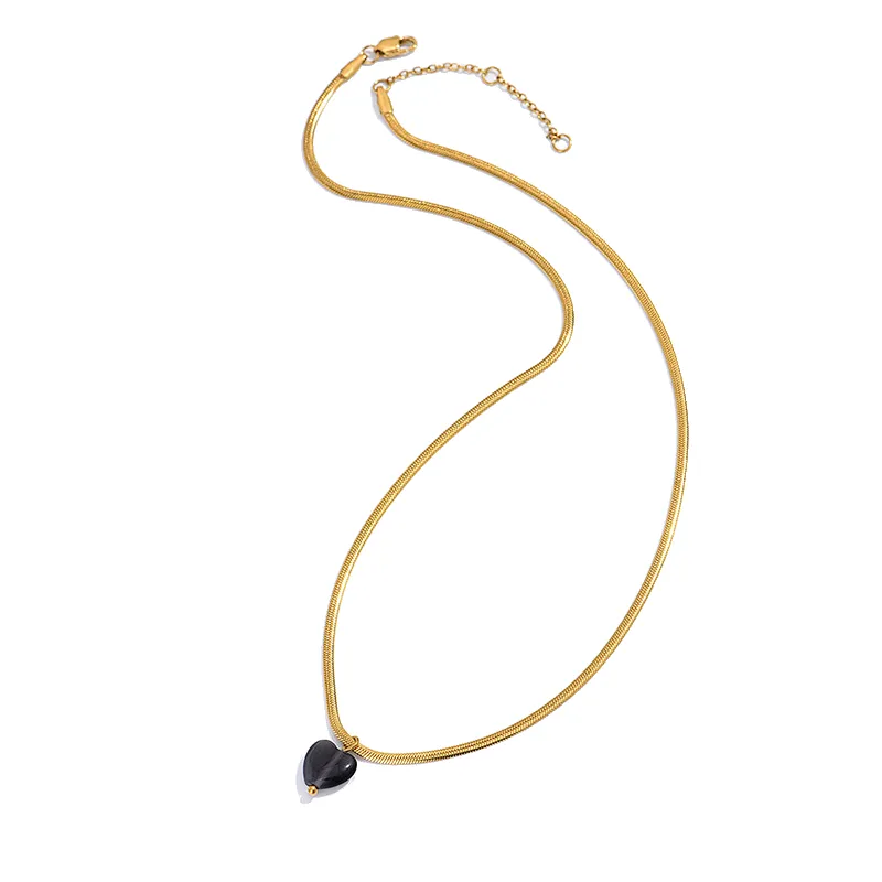 Fashion Heart Pendant Necklace Bracelet Heart Hoop Earring Set