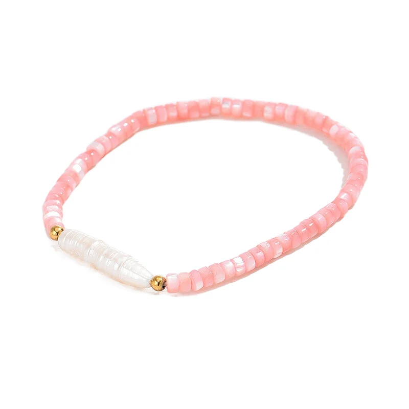 Bohemian Pink Bracelet Fashion Freshwater Pearl Bracelet