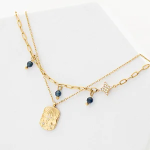 Natural Stone Stainless Steel Handmade Zircon Bracelet