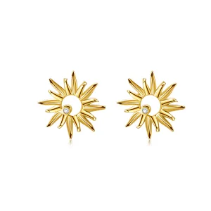 Sunflower Stud Earrings Titanium Steel Earrings Wholesale
