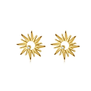 Sunflower Stud Earrings Titanium Steel Earrings Wholesale