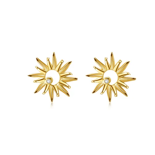 Sunflower Stud Earrings Titanium Steel Earrings Wholesale