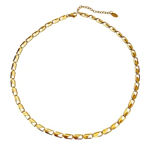 Simple Jewelry Chain Bracelet Stainless Steel Necklace Set