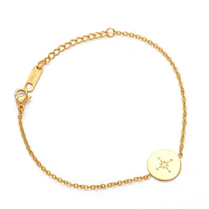 Simple Titanium Jewelry Chain Bracelet Stainless Steel