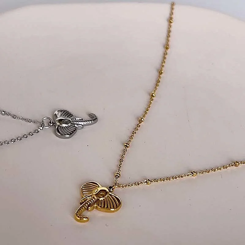 Stainless Steel 18K Gold Silver Plated Snake Fashion Necklace