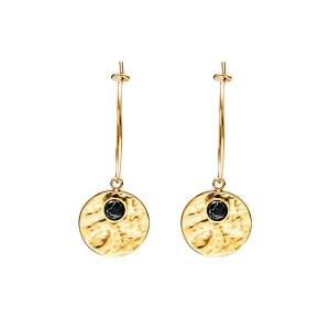 Stainless Steel Earrings Icon Shape Inlaid Turquoise Jewelry