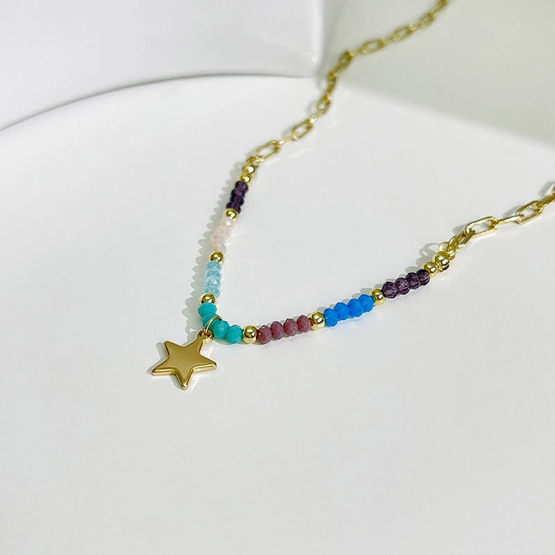 Retro Simple New Pentagram Pendant Necklace