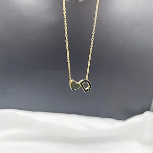 Fashion Letter Necklace Heart Necklace