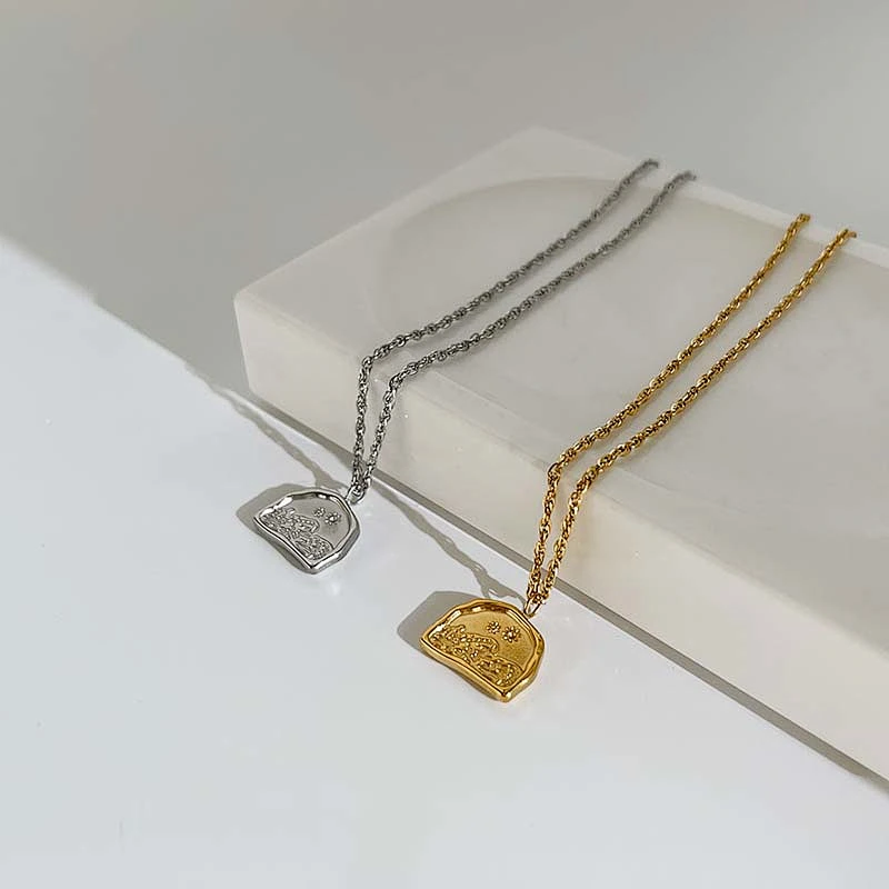 Stainless Steel Simple Fashion Pendant Necklace