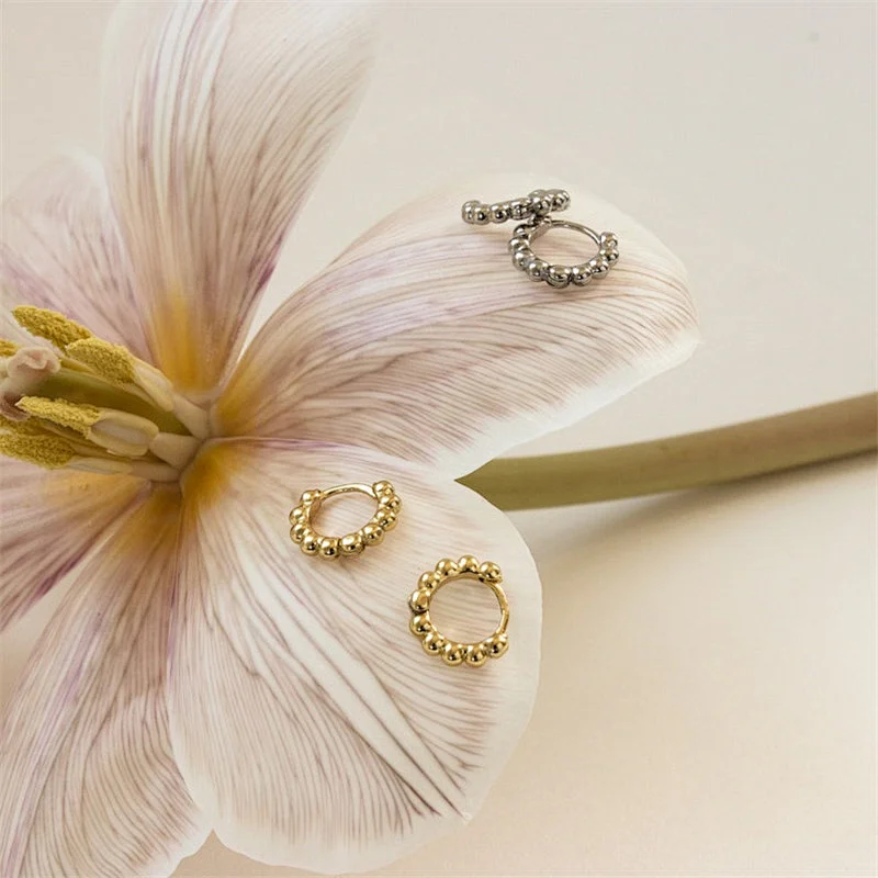 Classic Hoop Earrings Temperament Girl's Daily Wear Earrings