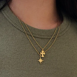 Neutral Necklace Stainless Steel Jewelry Cross Pendants