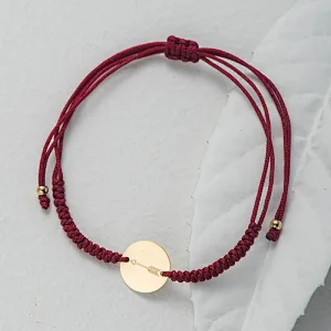 Stainless Steel Braided Rope Bracelet Coin Shape Chips Anklet