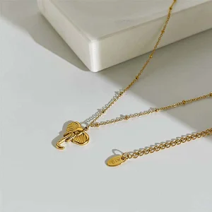 Stainless Steel 18K Gold Silver Plated Snake Fashion Necklace