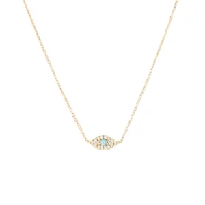 Fashion Jewellery Evil Blue Eye Pendant Necklace for Women