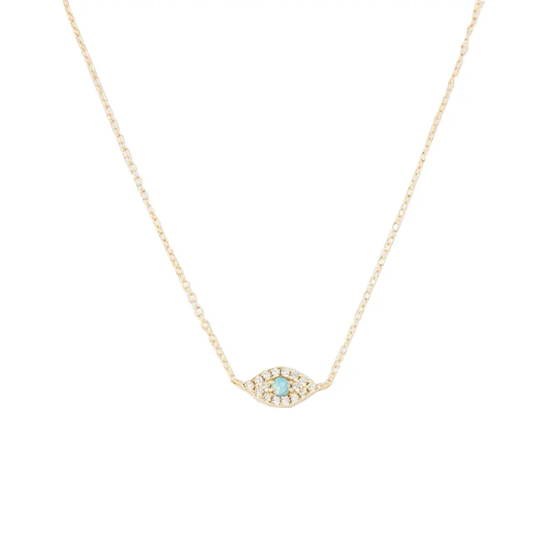 Fashion Jewellery Evil Blue Eye Pendant Necklace for Women