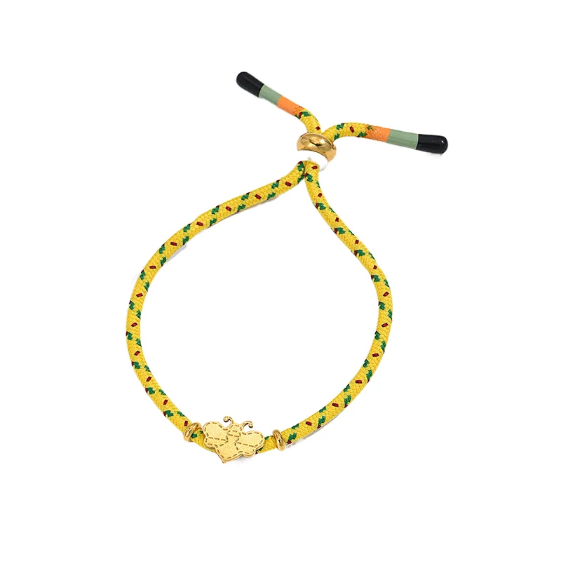 Color Braided Handmade Bee Accessories Bracelet Wholesale