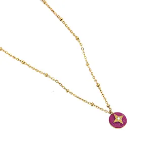 Simple Star Pendant Stainless Steel Necklace
