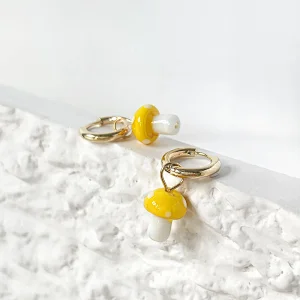 Simple Earrings New Earrings Mushroom Earrings
