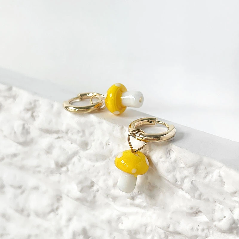 Simple Earrings New Earrings Mushroom Earrings