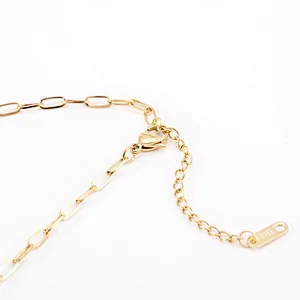 Vintage Gold Eye Pendant Titanium Steel Necklace