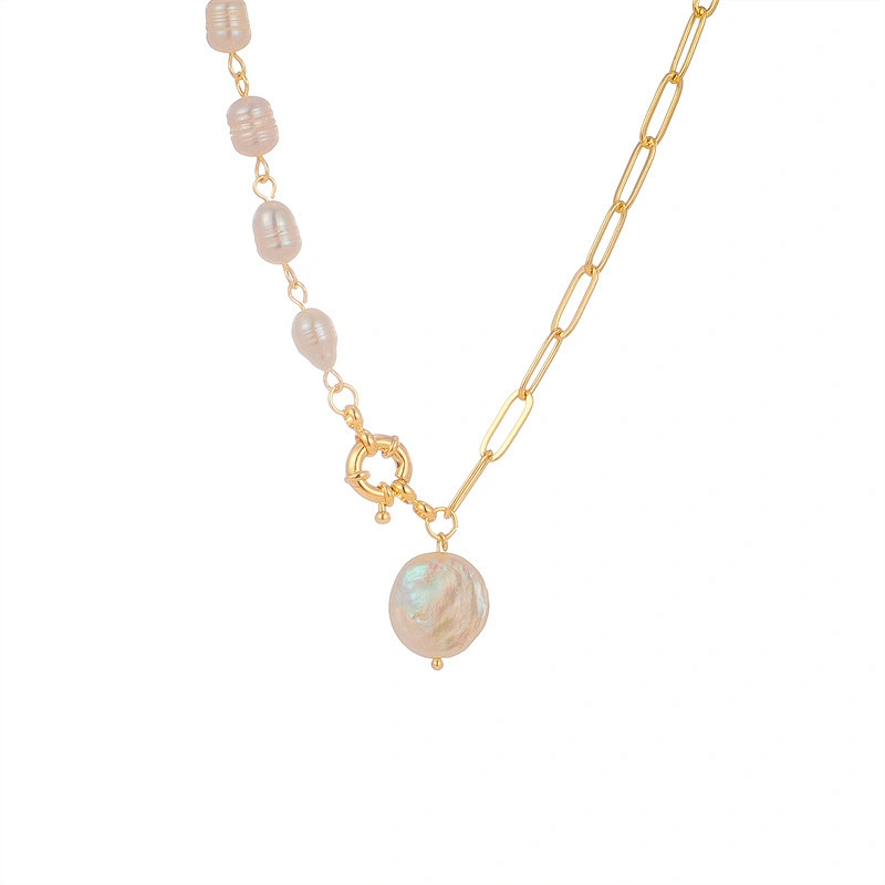 Baroque Pearl Pendant Necklaces Women Girl Gift Anniversary