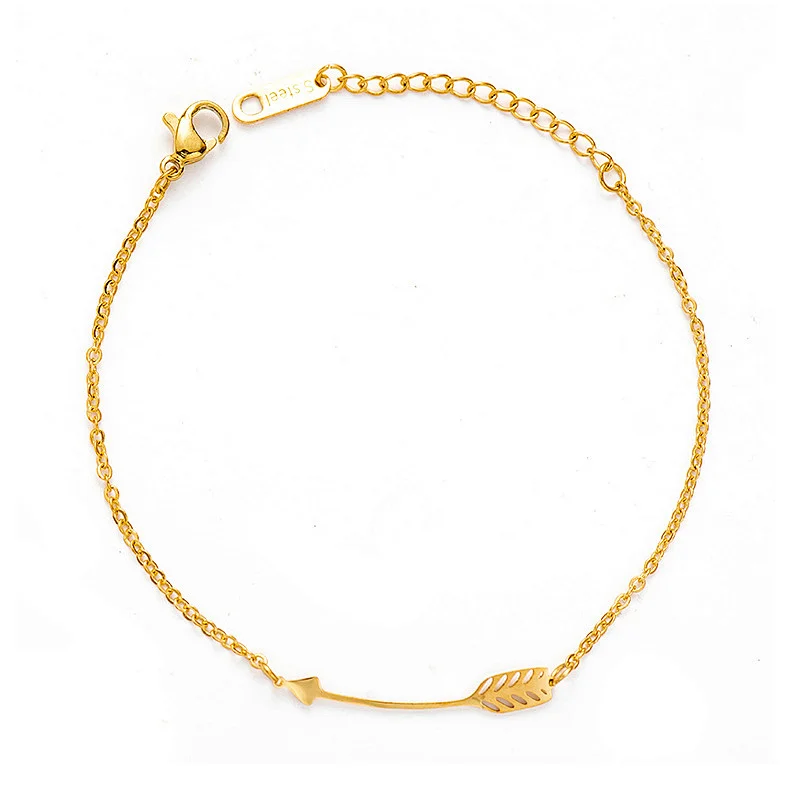 Female Arrow Stainless Steel Lobster Clasp Chain Bracelet