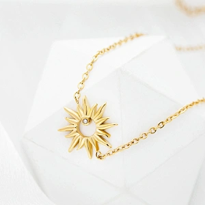 Sunflower Bracelet Zircon Simple Titanium Steel Bracelet