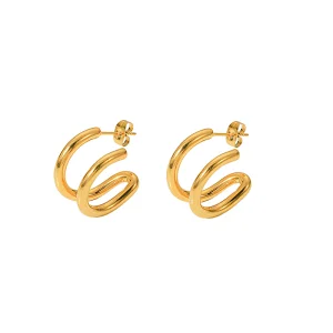 Women's Fashion Geometric Titanium Steel Earring Jewelry