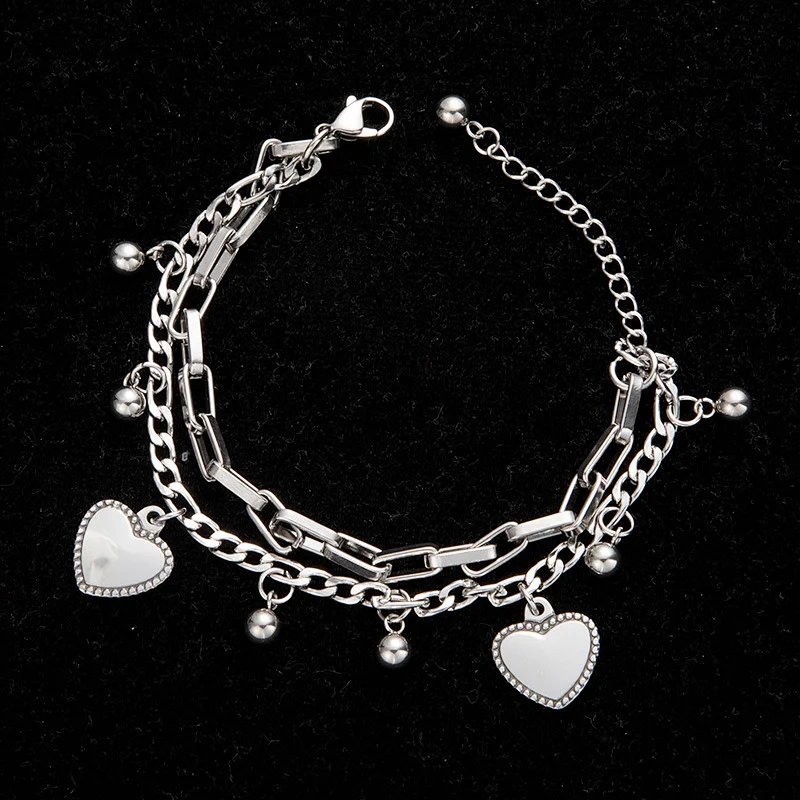 New Heart Pendant Bracelet Heart Pendant Bracelet Jewelry
