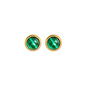 Stainless Steel Simple New Stone Stud Earrings
