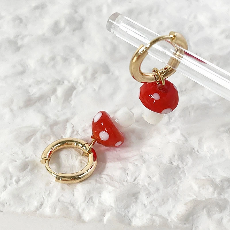 Simple Earrings New Earrings Mushroom Earrings