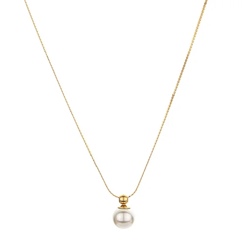 Fresh Water Pearl Necklace Pendant Steel Necklace