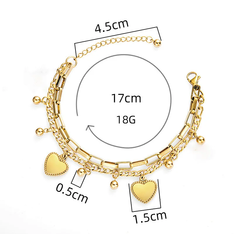 New Heart Pendant Bracelet Heart Pendant Bracelet Jewelry