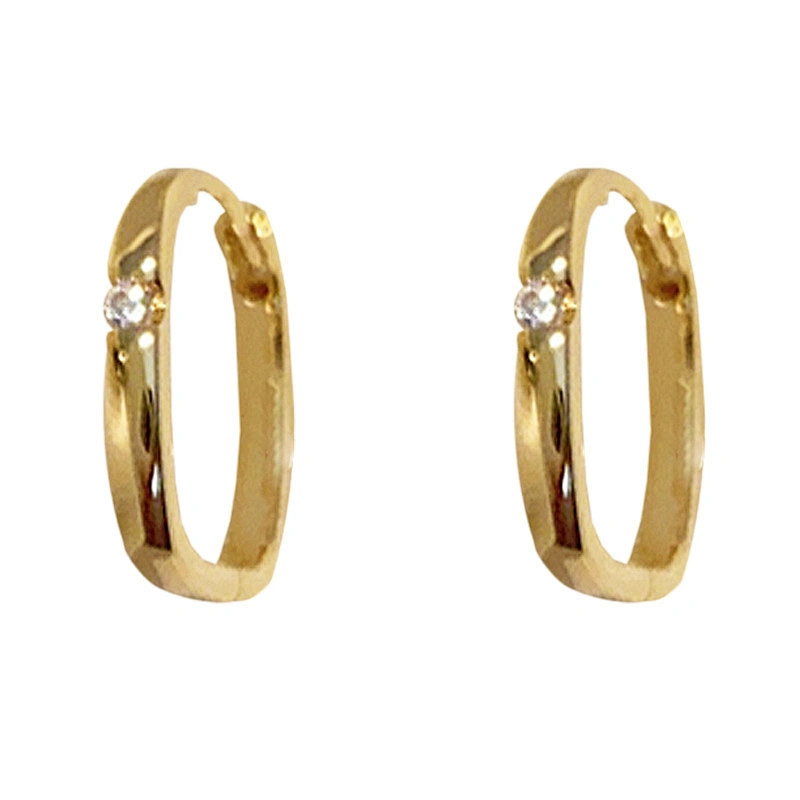 Brass Earring Zircon Laidy Jewelry Single Women Ear Clip