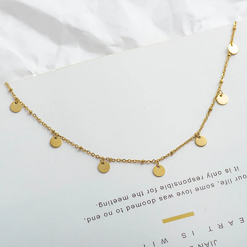 Simple Titanium Jewelry Chain Stainless Steel Necklaces