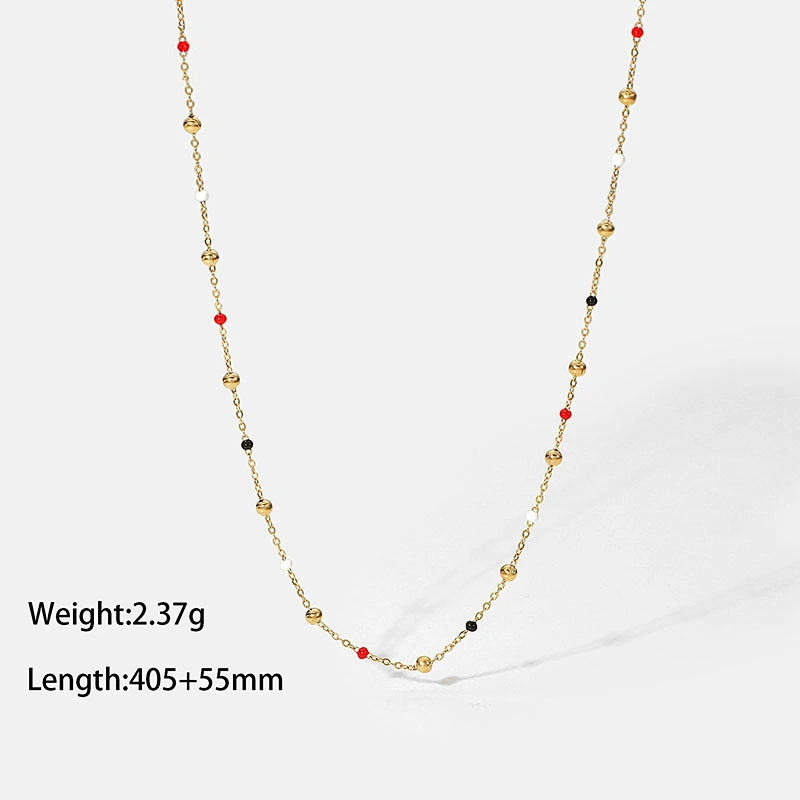 New Simple Chain Necklace Ladies Stainless Steel Necklace