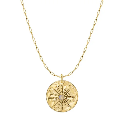 Women Vintage Star Pendant Necklace Steel Necklace