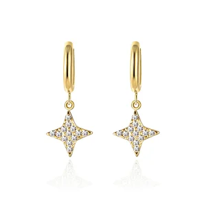 Stainless Steel Zircon Earrings Simple Steel Earrings Factory