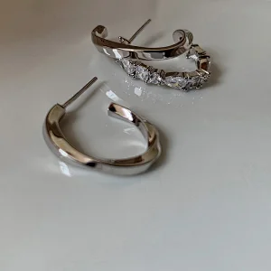 Brass Earring Zircon Laided Jewelry Ear Clip
