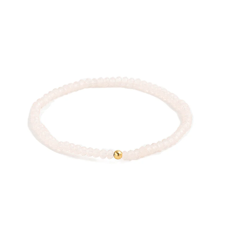 Stainless Steel Key And Crystal Beads Bracelet Wholesale
