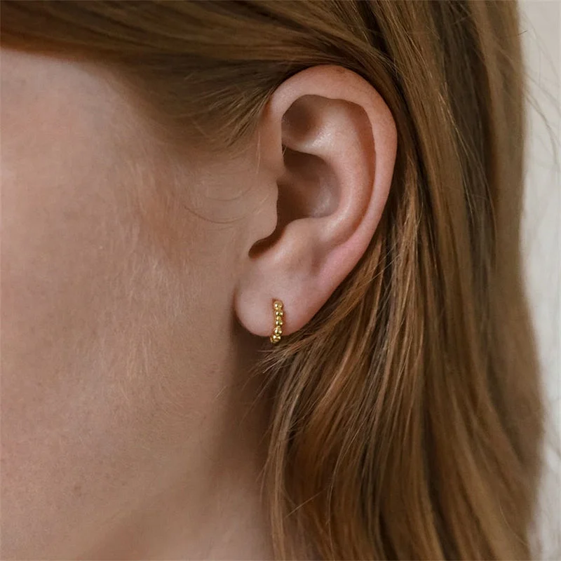 Classic Hoop Earrings Temperament Girl's Daily Wear Earrings