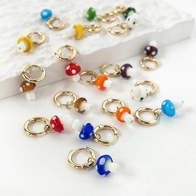 Simple Earrings New Earrings Mushroom Earrings