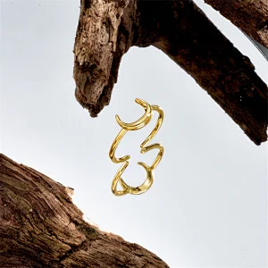 Simple Moon Opening Adjustable Ring Women