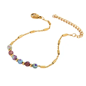 Fashion Multicolor Natural Stone Beaded Bracelet