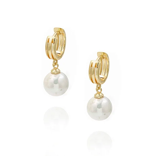 Popular Gold Plated Earrings Wholesale Jewelry Pearl Earrings