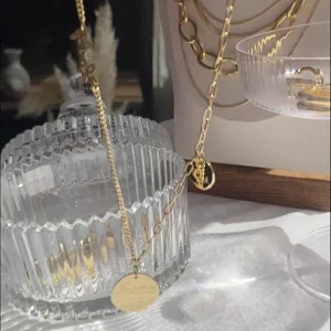 Korean Titanium Steel Necklace Fashion Letter Necklace