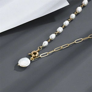 Baroque Pearl Pendant Necklaces Women Girl Gift Anniversary
