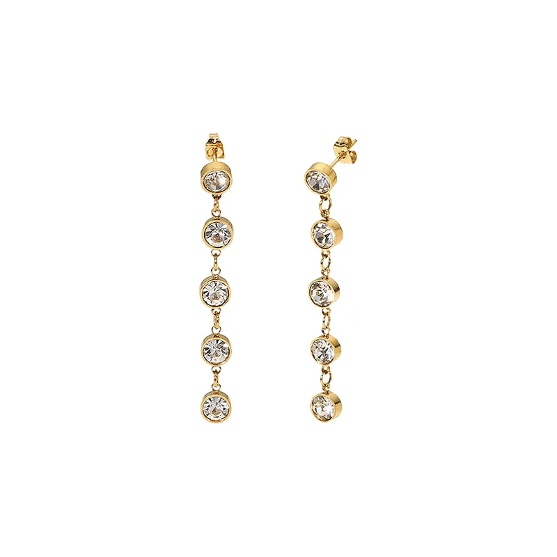 Fashion Zircon Drop Earrings Tassel Earrings